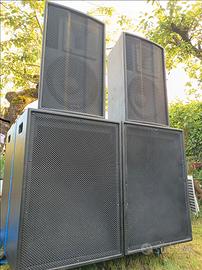 impianto audio Mack 4000 watt con sub a tromba