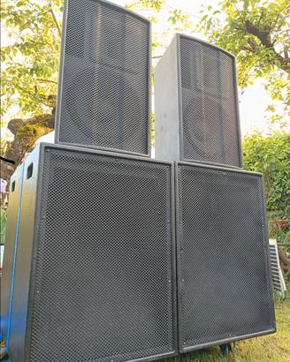 impianto audio Mack 4000 watt con sub a tromba