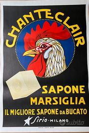 Poster vintage CHANTECLAIR SAPONE DI MARSIGLIA