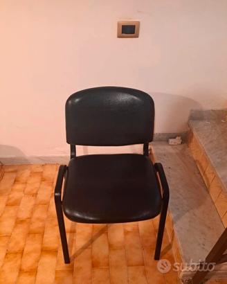 sedia d'ufficio in pelle 
