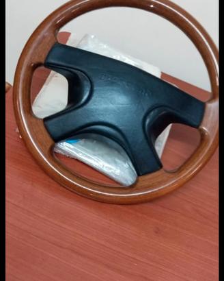 Volante sportline vintage in radica 38 cm diametro