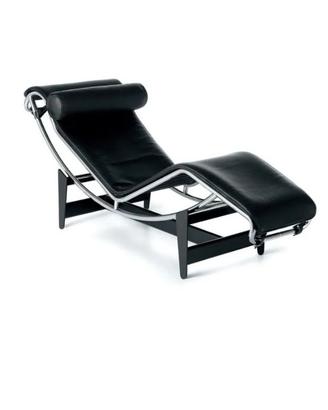 Chaise Longue  Cassina  Le Corbusier pelle nera