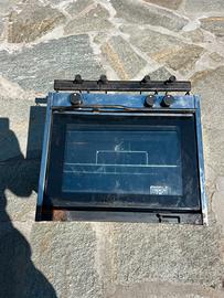 Forno a gas con piano cottura due fuochi