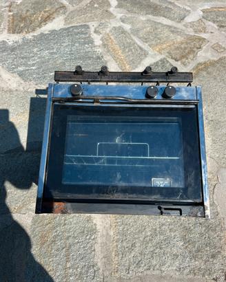 Forno a gas con piano cottura due fuochi