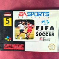 SNES FIFA International Soccer originale, completo