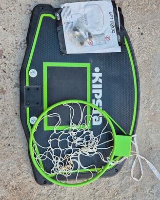 Canestro con tabellone mai usato