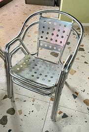 Sedia in alluminio