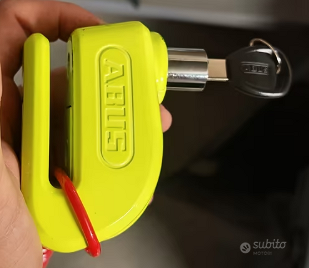 Blocca disco Abus sonoro + corda per manubrio