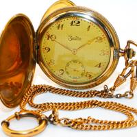 Savonette "Zentra" Gold Double anni 30 con catena