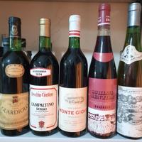 Bottiglie di vino da collezione