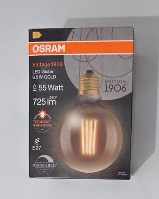 Lampadina OSRAM 2400K dimmerabilecon vetro ambrato