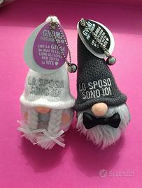 Gnomi in coppia Sposi peluches 
