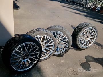 4 cerchi+gomme 17" 4 fori gruppo Fiat