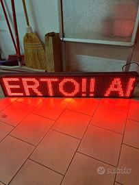 insegna luminosa a led