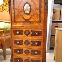 Cassettiera Segretaire con ribalta stile Luigi XV