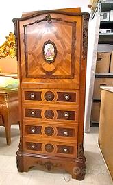 Cassettiera Segretaire con ribalta stile Luigi XV