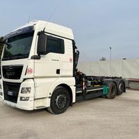 MAN MAN TGX 26.480 SCARRABILE CON GRU DIETRO CAB