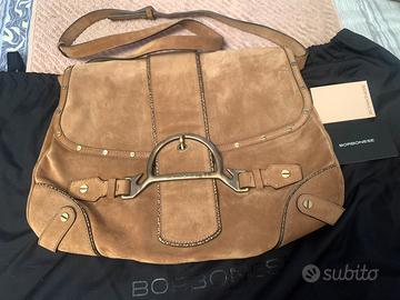 Borsa originale Borbonese pelle e inserti tapiro