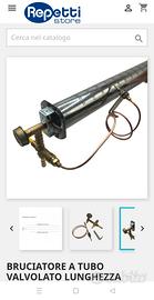 BRUCIATORE A TUBO VALVOLATO LUNGHEZZA 60CM X GPL

