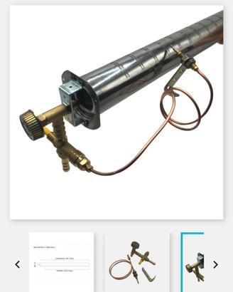 BRUCIATORE A TUBO VALVOLATO LUNGHEZZA 60CM X GPL

