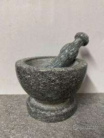 Mortaio in pietra di Luserna con pestello