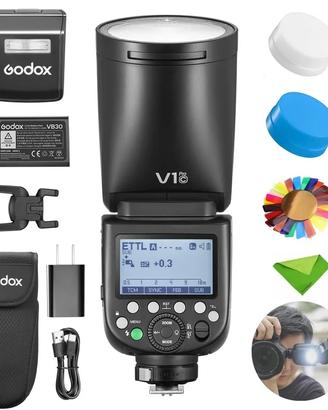 Godox V1C Pro + X2T-C TTL + Set di Accessori Canon
