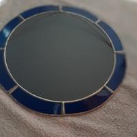 specchio rotondo   con cornicebin tiffany 