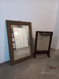 Specchio con cornice + specchio basculante
