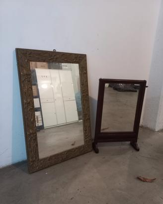 Specchio con cornice + specchio basculante