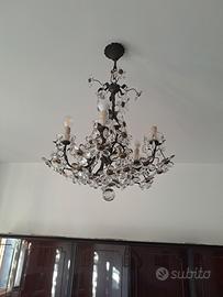 lampadario di cristallo anno 60