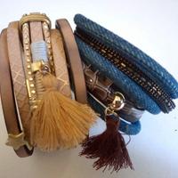 bracciali donna in  pelle e chiusura a calamita