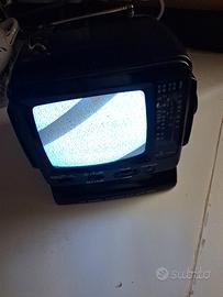 Mini TV  5,5 pollici vintage crt  con radio 