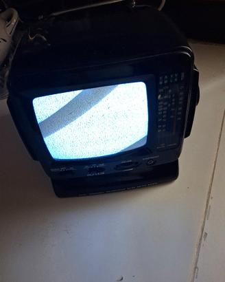 Mini TV  5,5 pollici vintage crt  con radio 