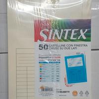 Cartelline c/finestra A4 Sintex 50pz