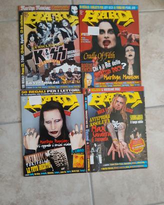 Rivista rock metal HARD anno 1998