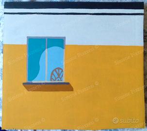 Quadro di S|MONE P|AZZES| - F|NESTRA CON SED|A