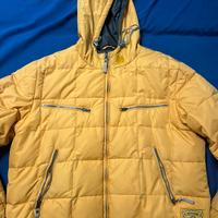 Giubbotto a piumino senape “Americanino”, tg XL