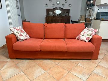 Coppia di divani, con funzione letto