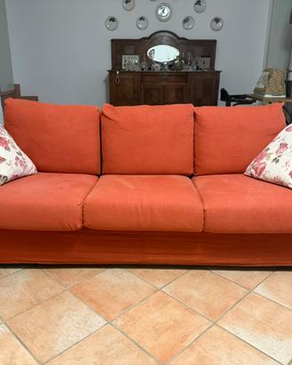 Coppia di divani, con funzione letto