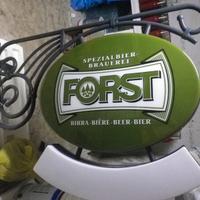insegna per birra della forst