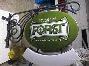 insegna per birra della forst