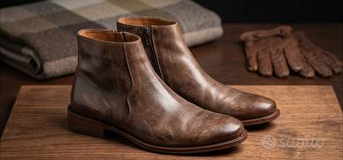 stivaletti marrone eleganti misura 45