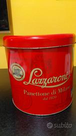 scatola di latta Panettone di Milano Lazzaroni 