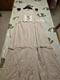 Vestito lungo a righe