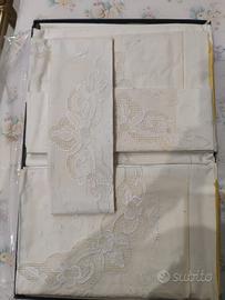 corredo matrimoniale cotoni in pelle d'uovo 