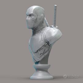 Statuina Deadpool Marvel Sculpture Bust 3D