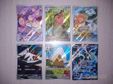 Lotto 6 Carte Pokemon Ita Holo Full Art Scintille
