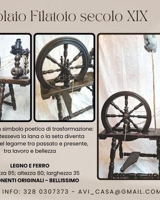 Arcolaio filatoio secolo XIX