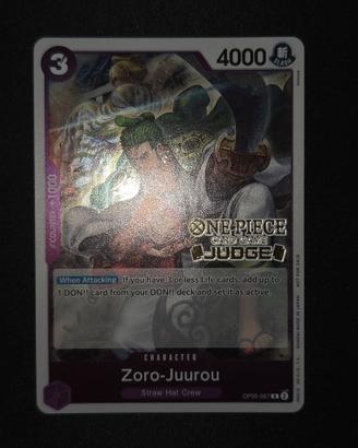 Zoro-Juurou OP05-067 Judge Pack Vol 3 Stamped tcg