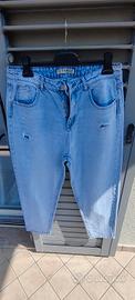 Jeans Tg 46 Carrot con tagli